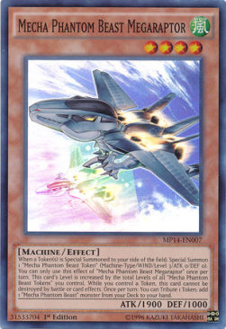 Mecha Phantom Beast Megaraptor - 2014 Mega-Tins Mega-Pack (Super Rare) [MP14-007]