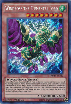 Windrose the Elemental Lord - 2014 Mega-Tins Mega-Pack (Secret Rare) [MP14-022]