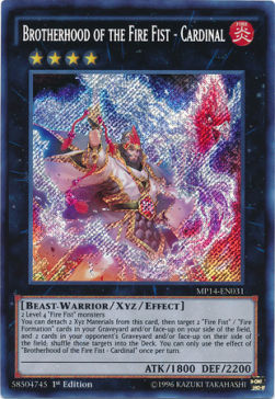 Brotherhood of the Fire Fist - Cardinal - 2014 Mega-Tins Mega-Pack (Secret Rare) [MP14-031]