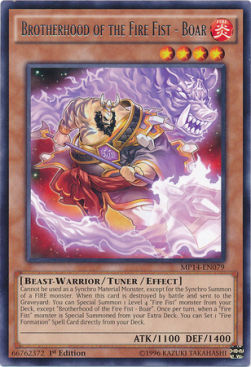 Brotherhood of the Fire Fist - Boar - 2014 Mega-Tins Mega-Pack (Rare) [MP14-079]