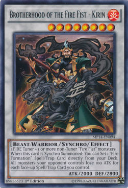 Brotherhood of the Fire Fist - Kirin - 2014 Mega-Tins Mega-Pack (Rare) [MP14-094]