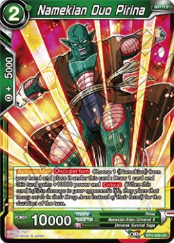 Namekian Duo Pirina - Colossal Warfare (Uncommon) [BT4-058]