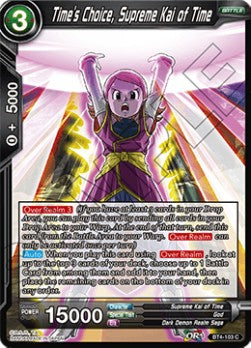 Time's Choice, Supreme Kai of Time - Colossal Warfare (Common) [BT4-103]