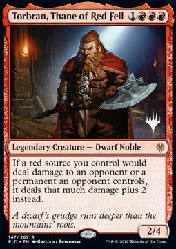 Torbran, Thane of Red Fell (V.2) - Throne of Eldraine: Promos (Rare) [PELD-147]