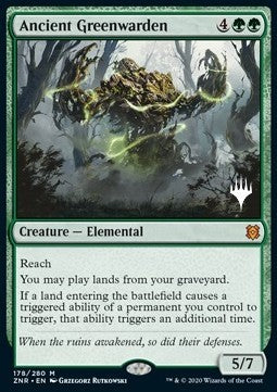 Ancient Greenwarden (V.1) - Zendikar Rising: Promos (Mythic) [PZNR-178]