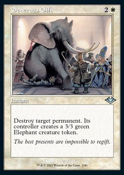 Generous Gift (V.1) - Modern Horizons: Retro Frame Cards (Uncommon) [RMH2-2]