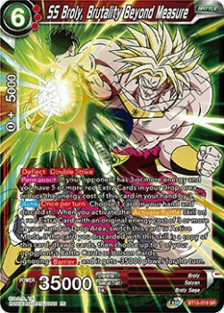 Broly, Brutality Beyond Measure (V.1 - Super Rare) - Saiyan Showdown (Super Rare) [BT15-019]