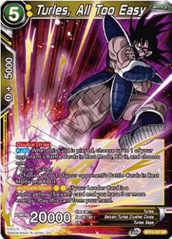Turles, All Too Easy - Saiyan Showdown (Super Rare) [BT15-107]