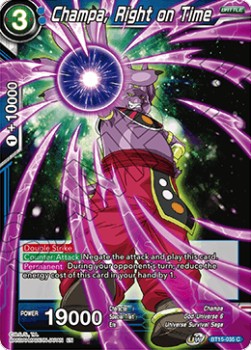 Champa, Right on Time - Saiyan Showdown (Common) [BT15-035]