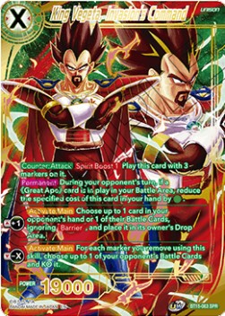 King Vegeta, Invasion's Command (V.2 - Special Rare) - Saiyan Showdown (Special Rare) [BT15-063]