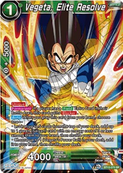 Vegeta, Elite Resolve - Saiyan Showdown (Super Rare) [BT15-075]