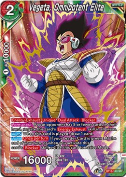 Vegeta, Omnipotent Elite (V.1 - Super Rare) - Saiyan Showdown (Super Rare) [BT15-143]