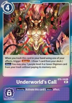 Underworld's Call (BT6-108) - Double Diamond (Rare) [BT-06-BT6-108]