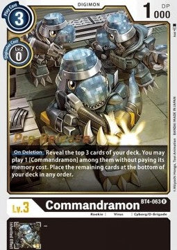 Commandramon (BT4-063) - Promos: Great Legend (Rare) [BT-04P-BT4-063]