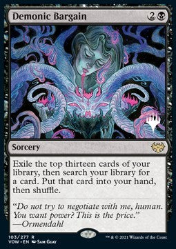 Demonic Bargain (V.2) - Innistrad: Crimson Vow: Promos (Rare) [PVOW-103]