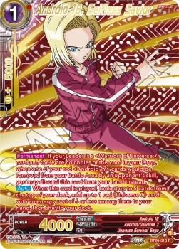 Android18, Selfless Savior (V.3 - Rare) - Power Absorbed (Rare) [BT20-010]