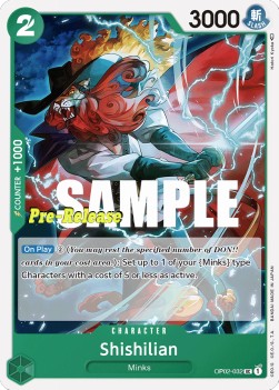 Shishilian (OP02-032) - Promos: Paramount War (Uncommon) [OP02P-032]