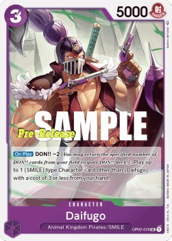 Daifugo (OP02-078) - Promos: Paramount War (Uncommon) [OP02P-078]