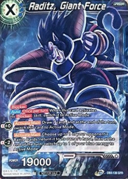 Raditz, Giant Force - Unnumbered Promos (Feature Rare) [UP-DB3-136]