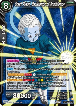 Great Priest, Declaration of Annihilation - Power Absorbed (Common) [BT20-120]