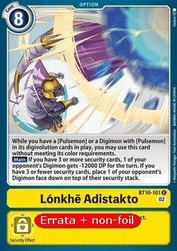 Lónkhē Adistakto (BT10-101) - Revision Pack (Uncommon) [RP-BT10-101]