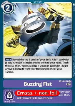 Buzzing Fist (BT10-107) - Revision Pack (Common) [RP-BT10-107]