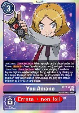 Yuu Amano (BT10-093) - Revision Pack (Rare) [RP-BT10-093]