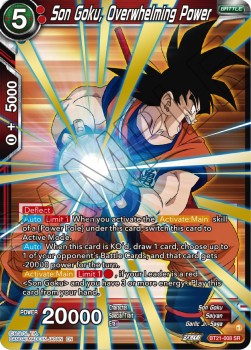 Son Goku, Overwhelming Power (V.1 - Super Rare) - Wild Resurgence (Super Rare) [BT21-008]