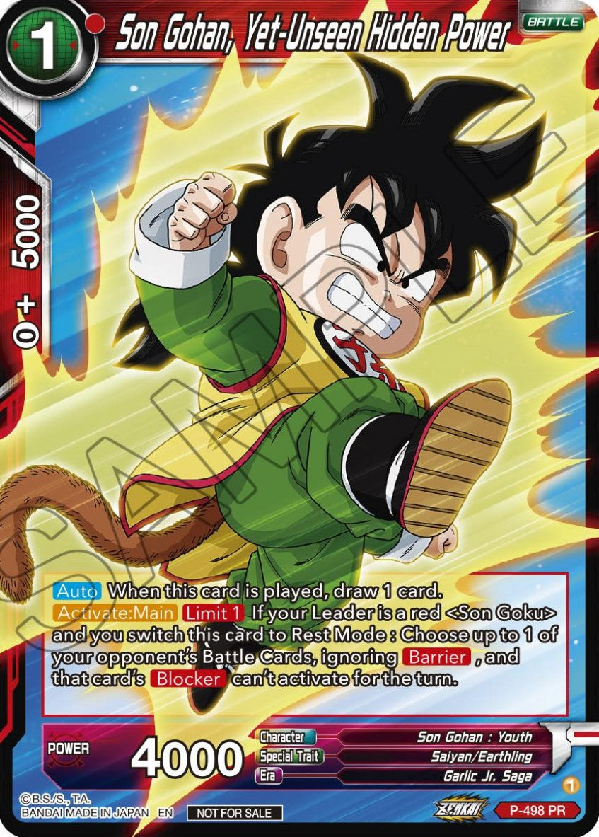 Son Gohan, Yet-Unseen Hidden Power - Promos (Promo) [P-498]