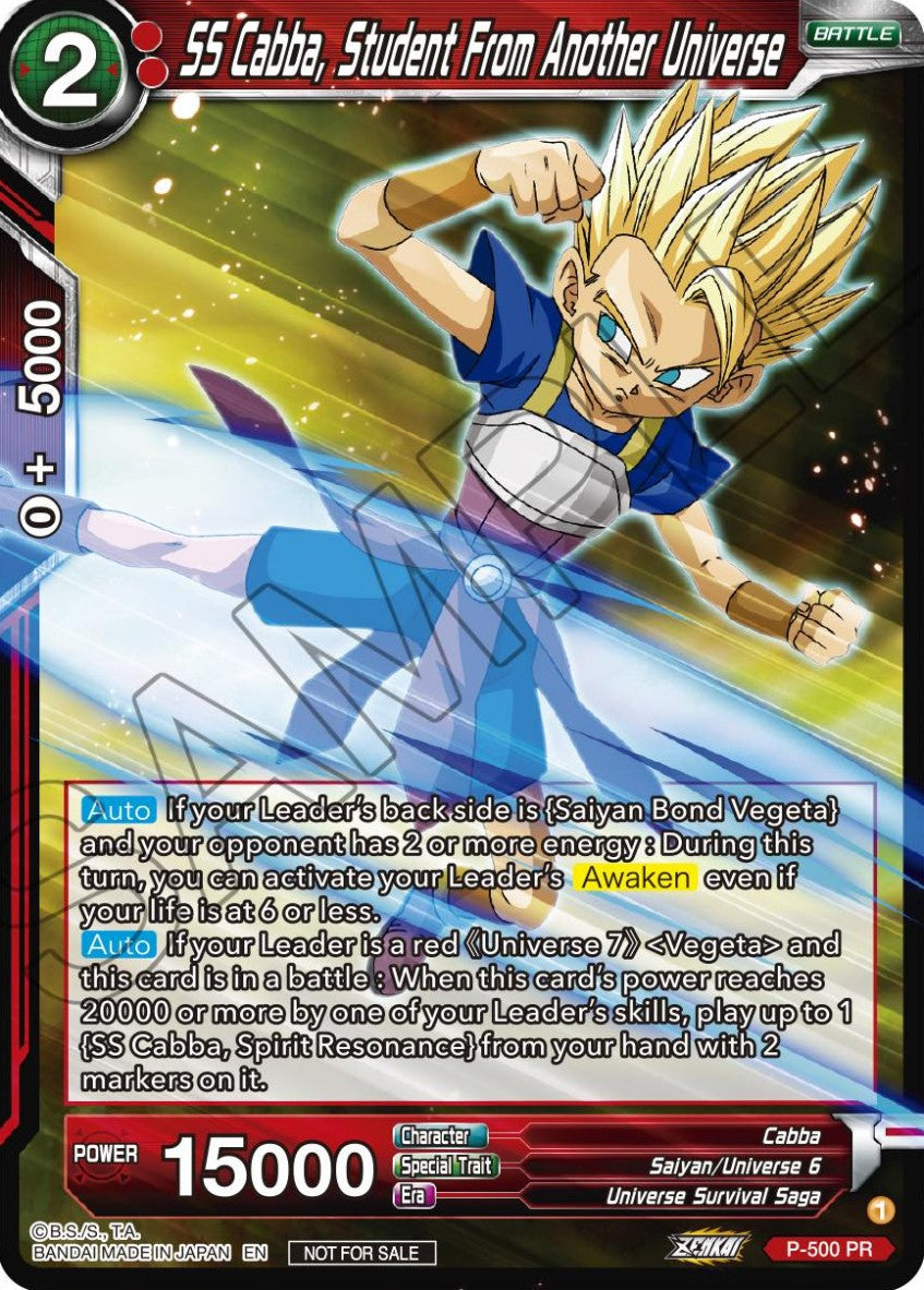 SS Cabba, Student From Another Universe - Promos (Promo) [P-500]