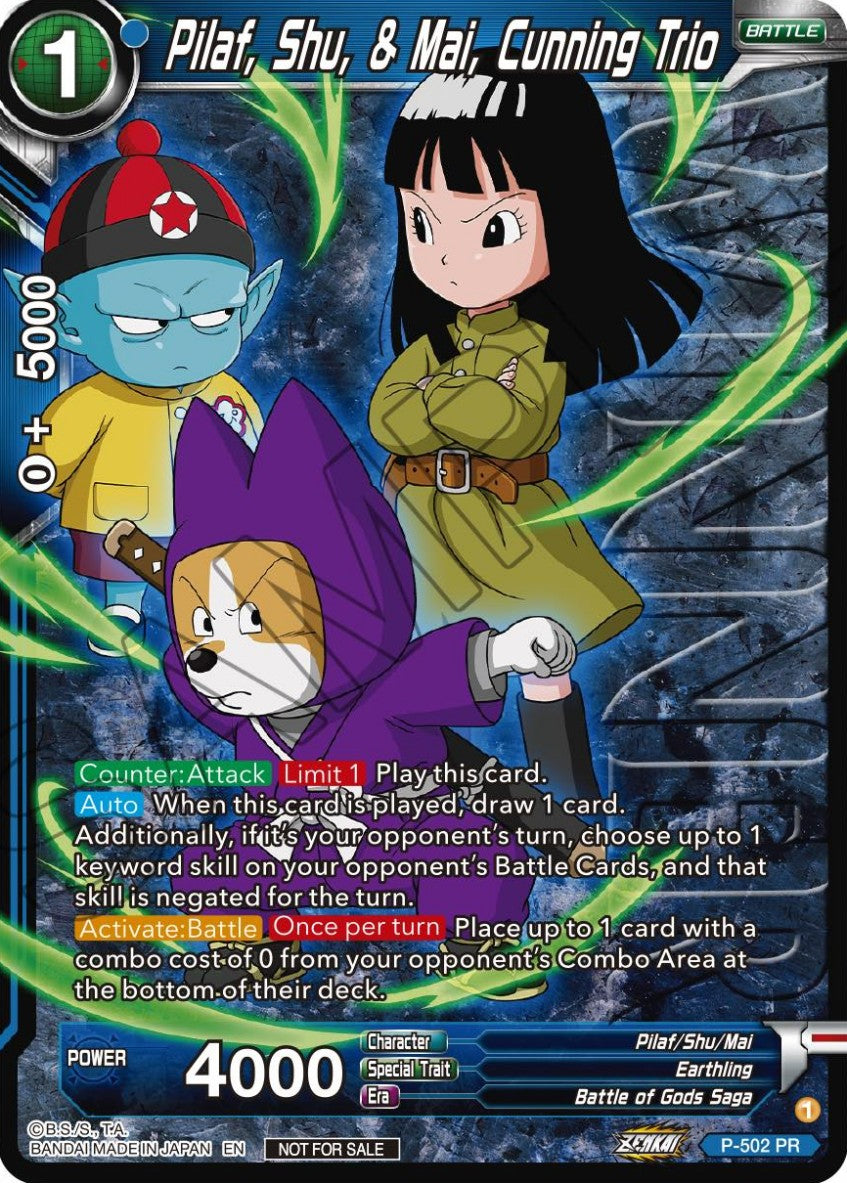 Pilaf, Shu, & Mai, Cunning Trio (V.2 - Promo) - Promos (Promo) [P-502]