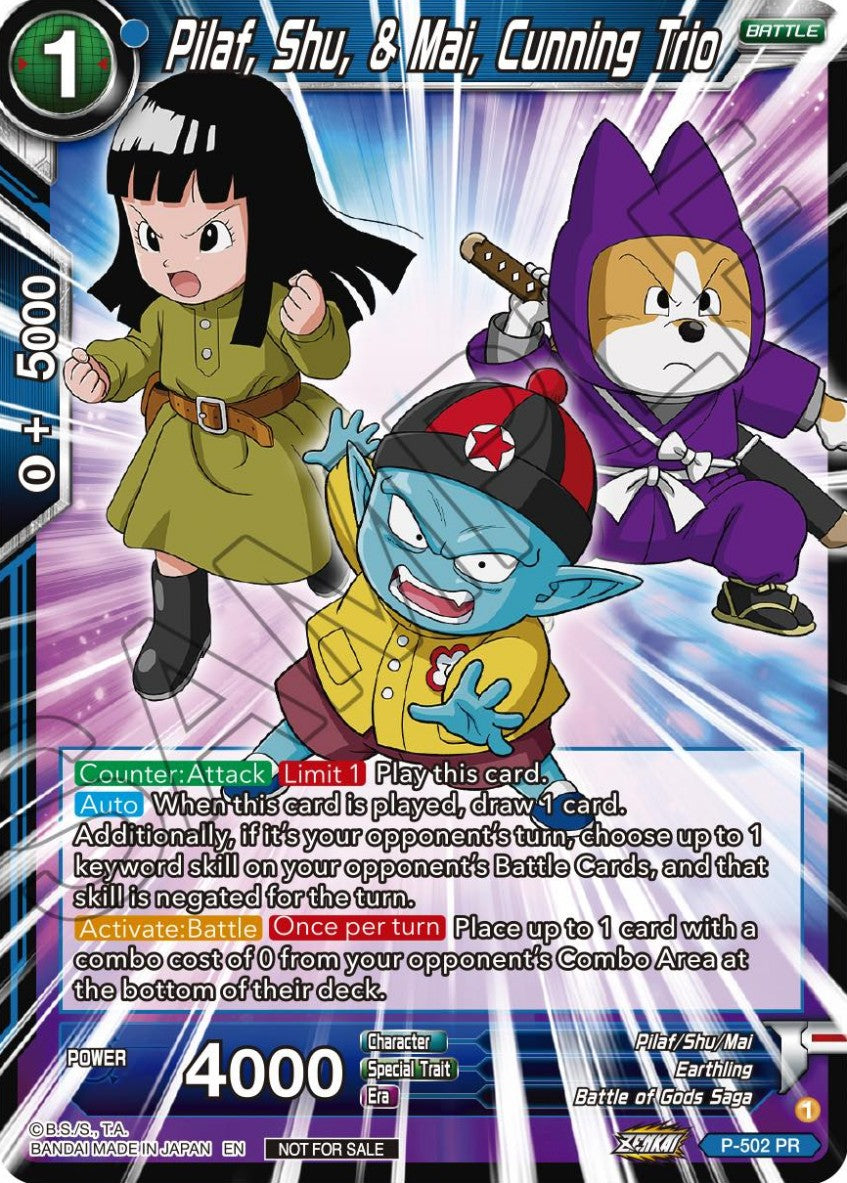 Pilaf, Shu, & Mai, Cunning Trio (V.1 - Promo) - Promos (Promo) [P-502]