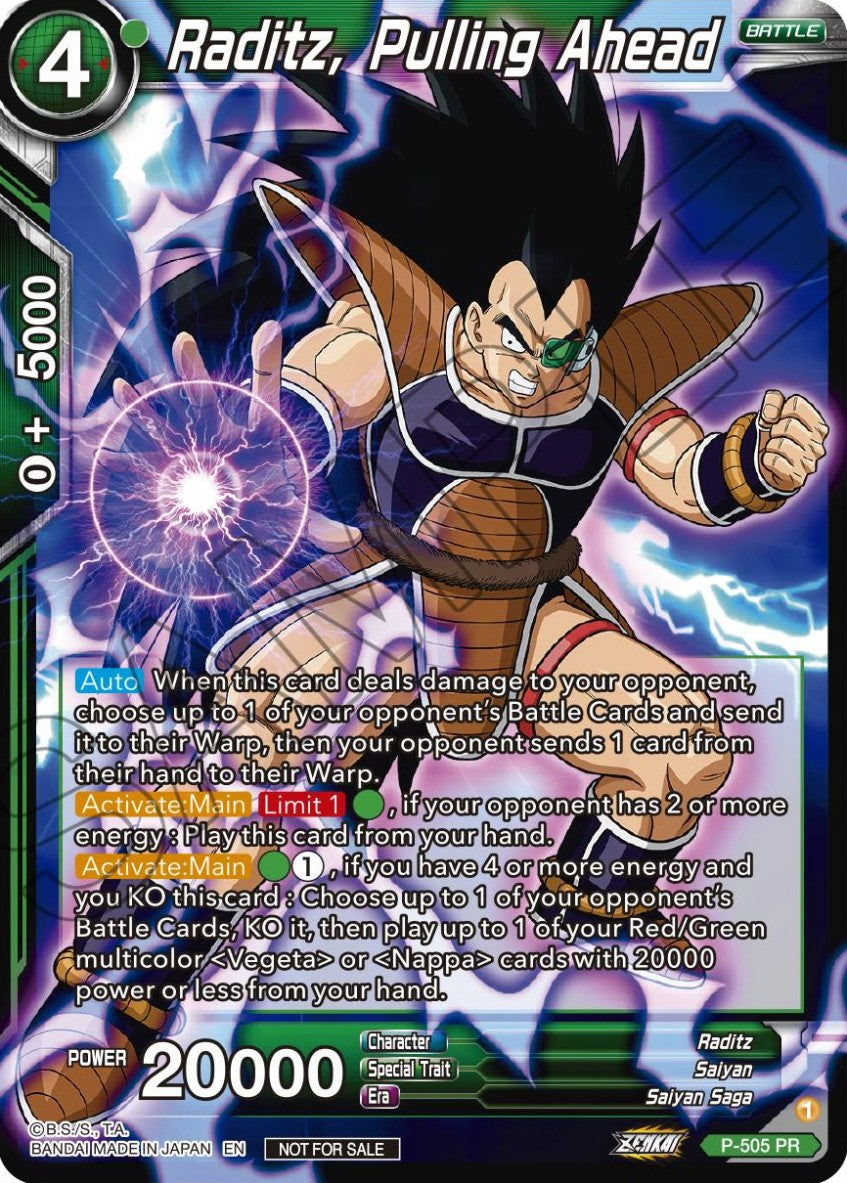 Raditz, Pulling Ahead (V.1 - Promo) - Promos (Promo) [P-505]