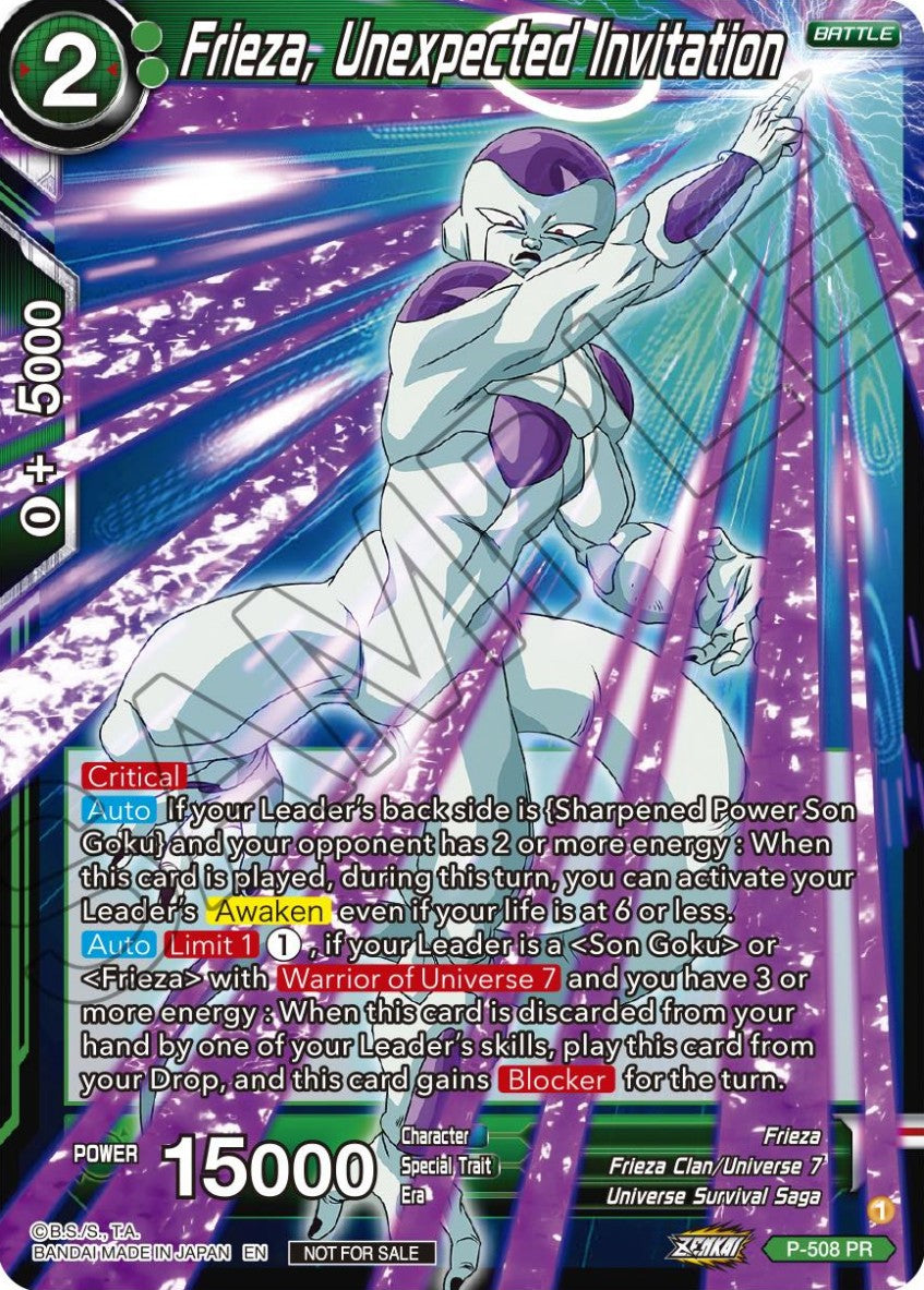Frieza, Unexpected Invitation - Promos (Promo) [P-508]