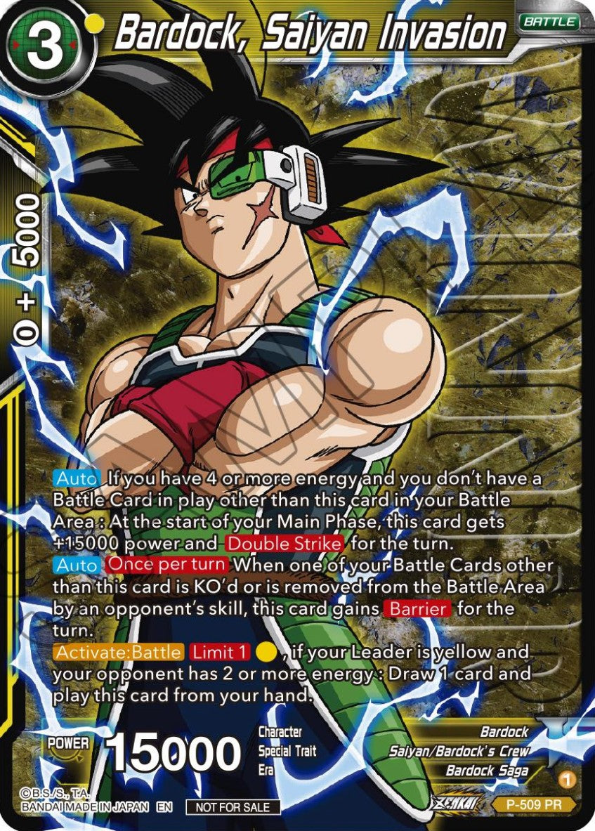 Bardock, Saiyan Invasion (V.2 - Promo) - Promos (Promo) [P-509]