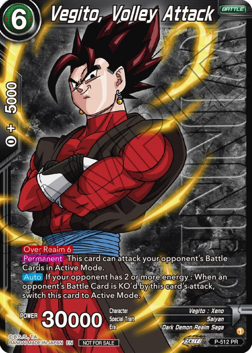 Vegito, Volley Attack (V.2 - Promo) - Promos (Promo) [P-512]