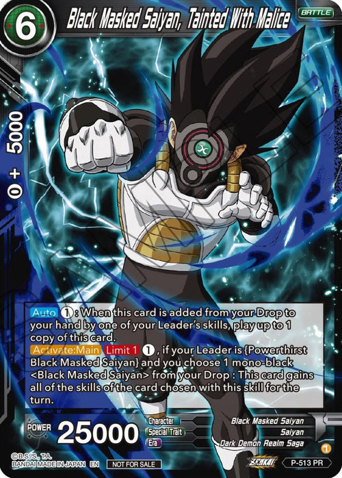 Black Masked Saiyan, Tainted With Malice - Promos (Promo) [P-513]
