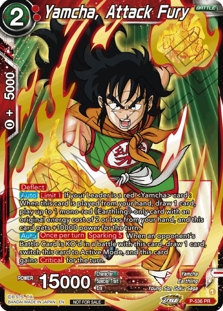 Yamcha, Attack Furry (V.1 - Promo) - Promos (Promo) [P-536]