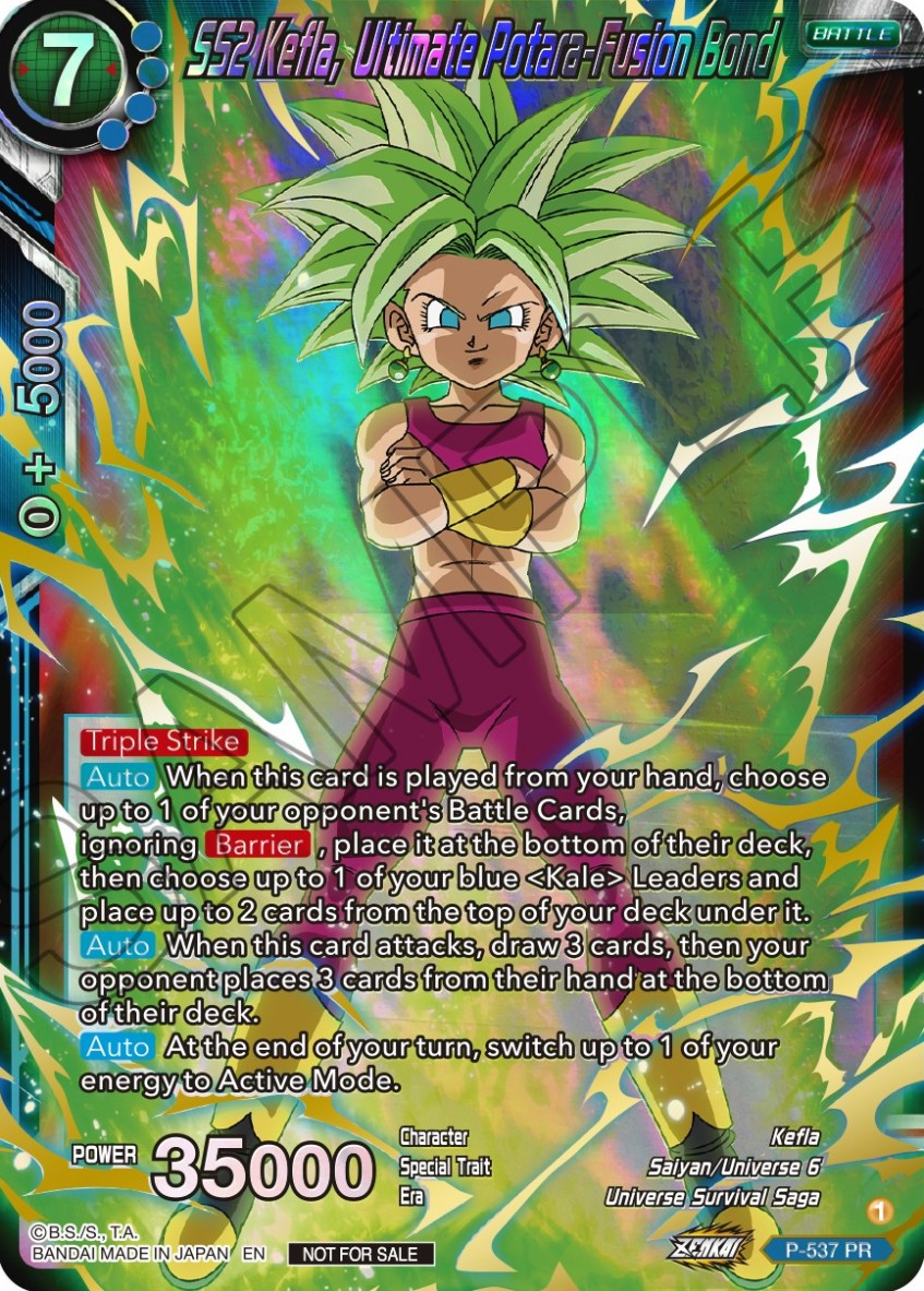 SS2 Kefla, Ultimate Potara-Fusion Bond (V.2 - Promo) - Promos (Promo) [P-537]