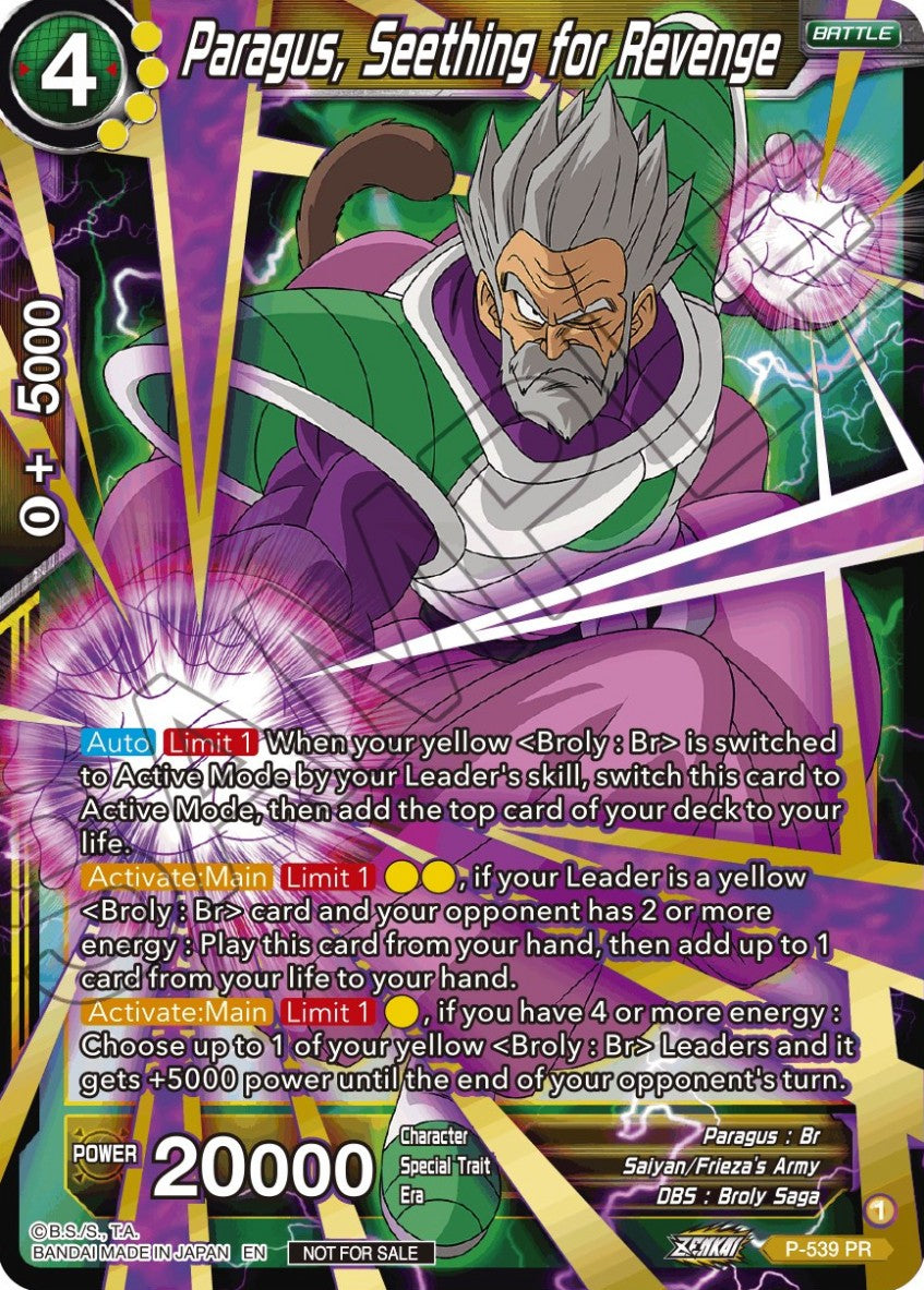 Paragus, Seething for Revenge (V.1 - Promo) - Promos (Promo) [P-539]