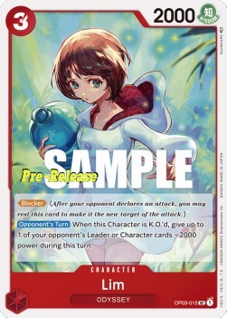 Lim (OP03-015) - Promos: Pillars of Strength (Uncommon) [OP03P-015]