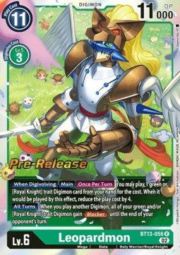 Leopardmon (BT13-056) - Promos: Versus Royal Knights (Rare) [BT-13P-056]