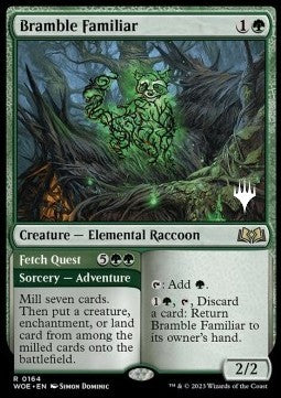 Bramble Familiar // Fetch Quest (V.2) - Wilds of Eldraine: Promos (Rare) [PWOE-164]
