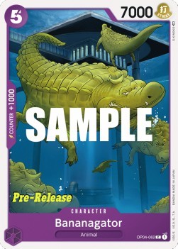 Bananagator (OP04-062) - Promos: Kingdoms of Intrigue (Common) [OP04P-062]
