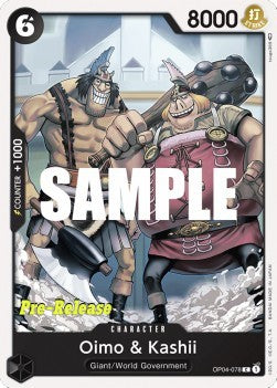 Oimo & Kashii (OP04-078) - Promos: Kingdoms of Intrigue (Common) [OP04P-078]