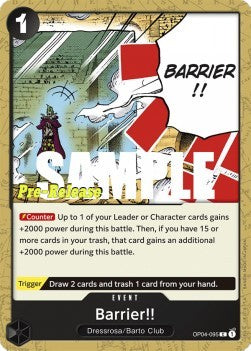 Barrier!! (OP04-095) - Promos: Kingdoms of Intrigue (Common) [OP04P-095]
