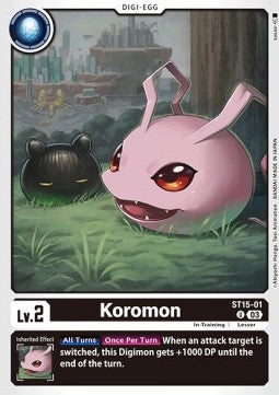 Koromon (ST15-01) (V.1) - Starter Deck: Dragon of Courage (Uncommon) [ST-15-001]