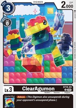 ClearAgumon (ST15-03) (V.1) - Starter Deck: Dragon of Courage (Uncommon) [ST-15-003]