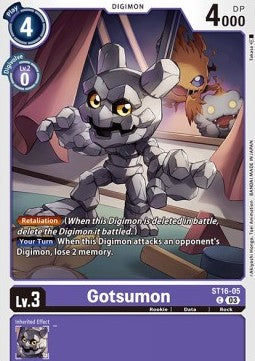 Gotsumon (ST16-05) (V.1) - Starter Deck: Wolf of Friendship (Common) [ST-16-005]