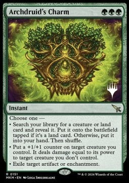Archdruid's Charm (V.2) - Murders at Karlov Manor: Promos (Rare) [PMKM-151]